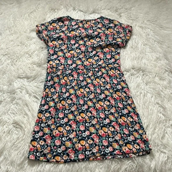 Loft Floral Sidetie Henley Mini Dress - Picture 5 of 5